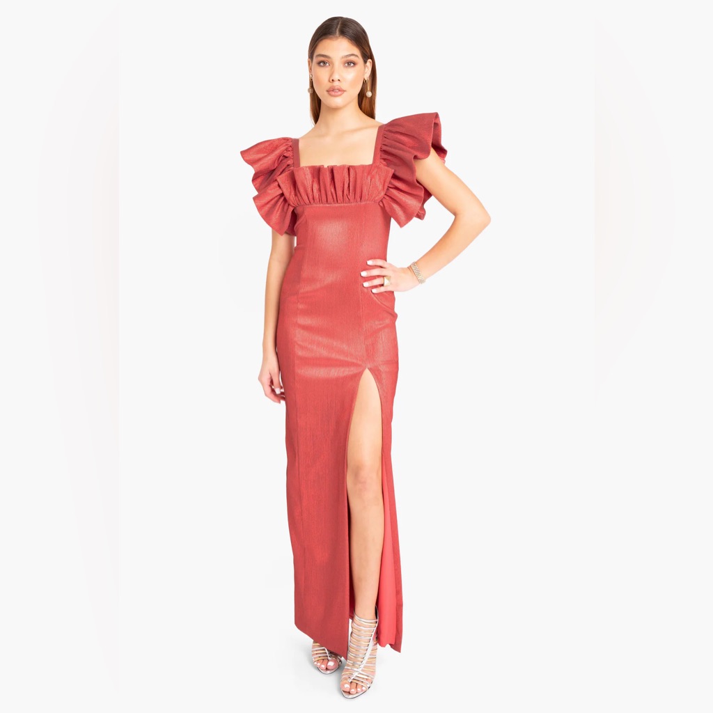 Black Halo Prince Gown In Color Rose Glow